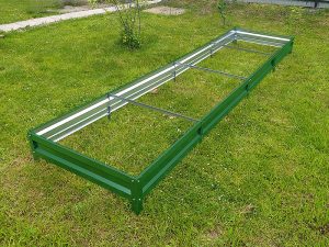 Грядка «Усиленная» 0.8*2м (высота 20 см) с полимерным покрытием RAL 6005