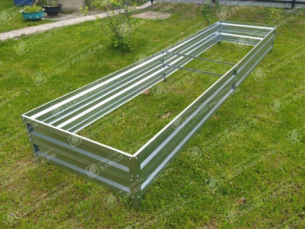 Грядка «Усиленная» оцинкованная 0.8*2м (высота 40 см) — изображение 1